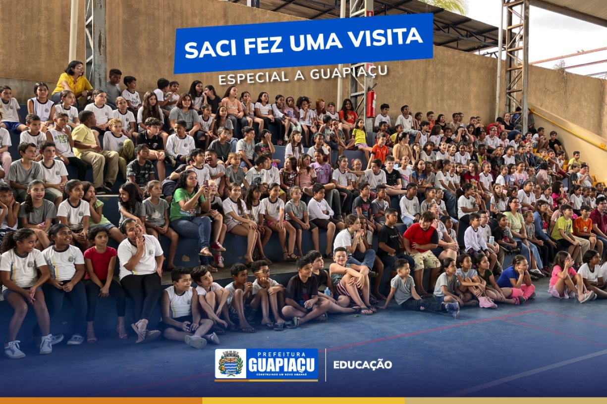 Saci fez uma visita especial a Guapiaçu!