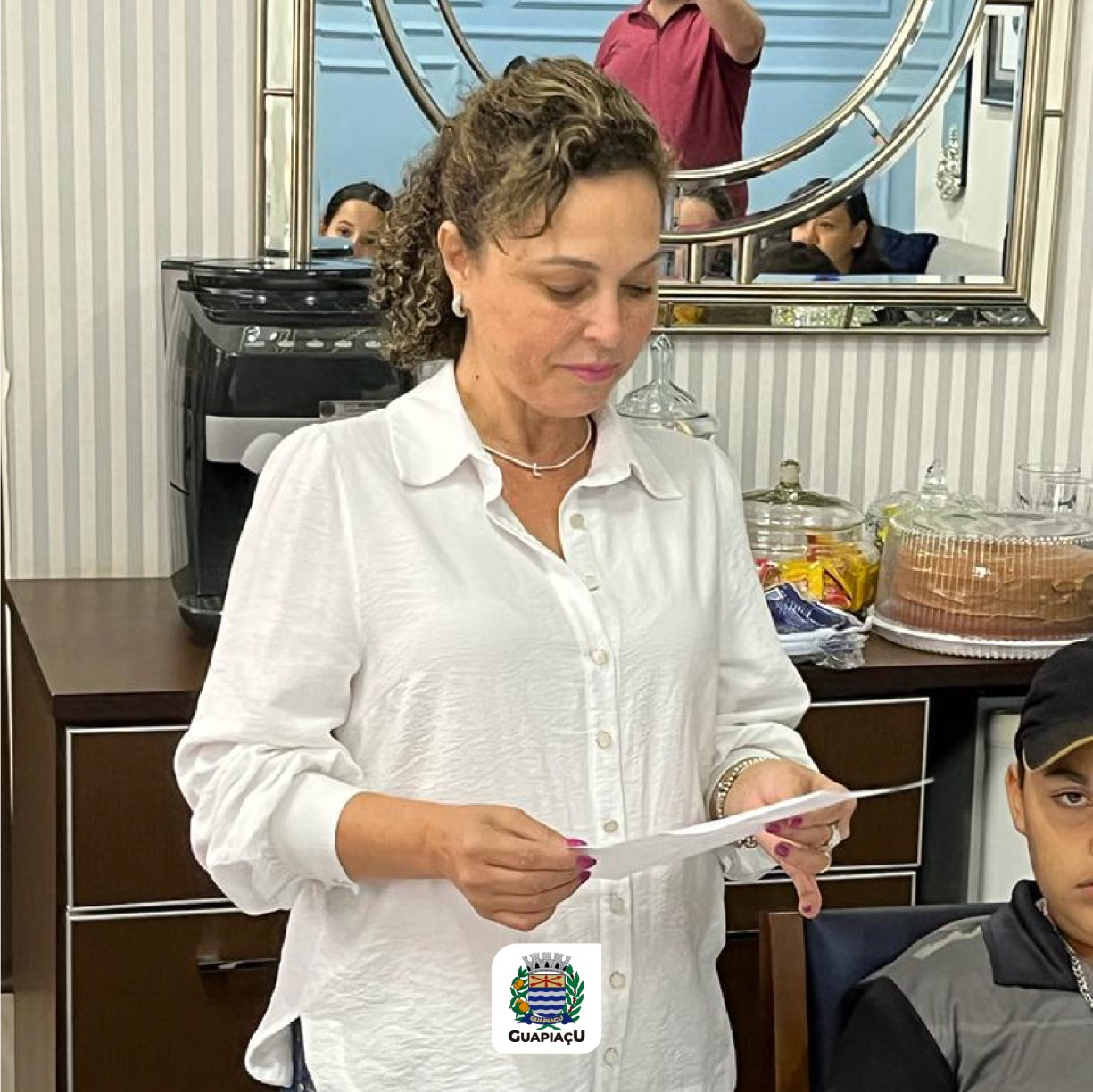 Prefeita recebe cartas com o tema sobre o Meio Ambiente