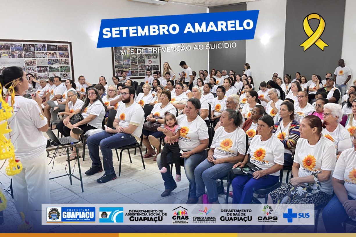 Setembro Amarelo, mês de prevenção ao suicídio!