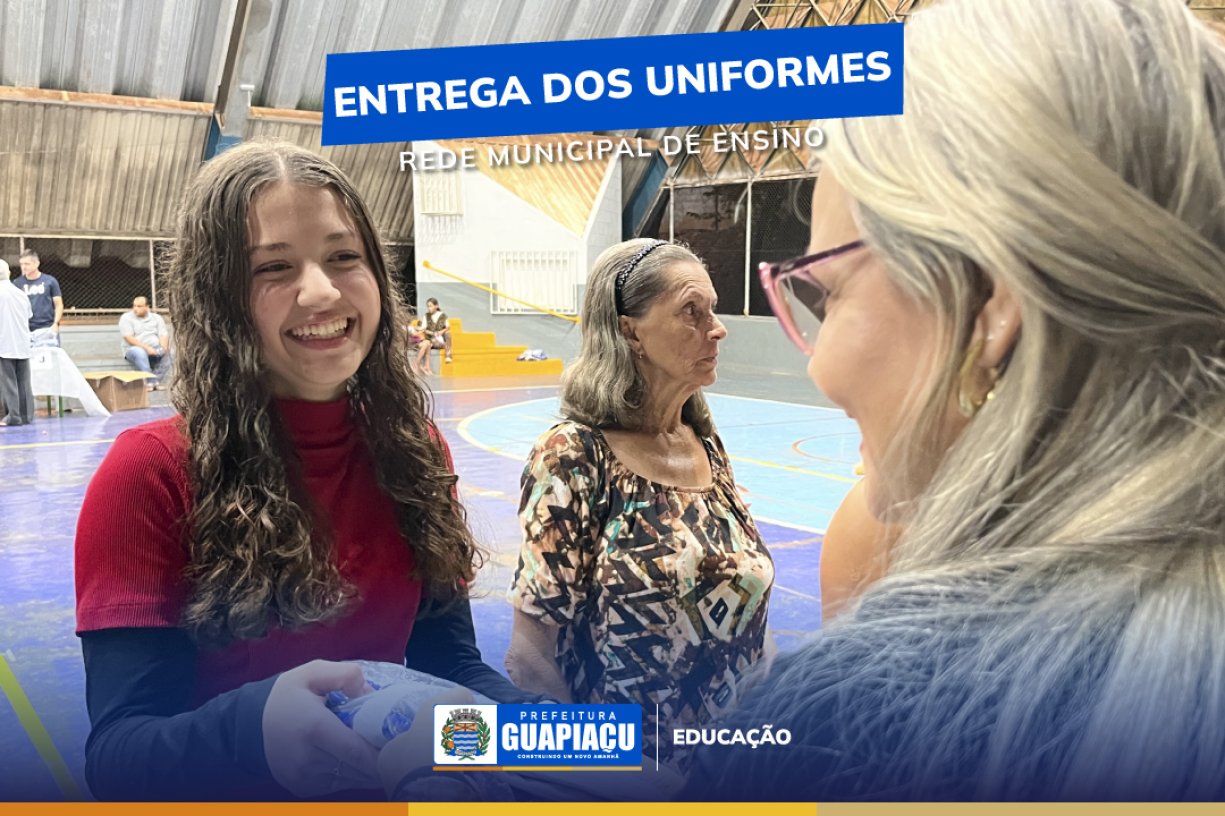 Entrega dos uniformes da Rede Municipal de Ensino