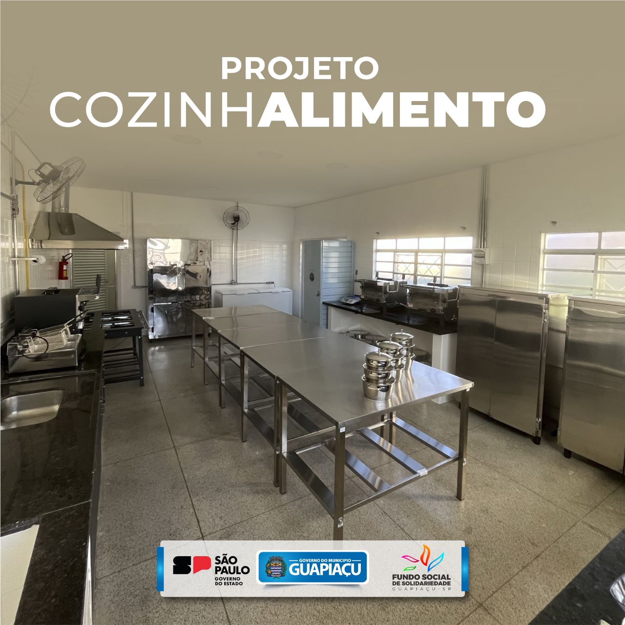Fundo Social inaugura cozinha semi-industrial do Projeto Cozinhalimento 