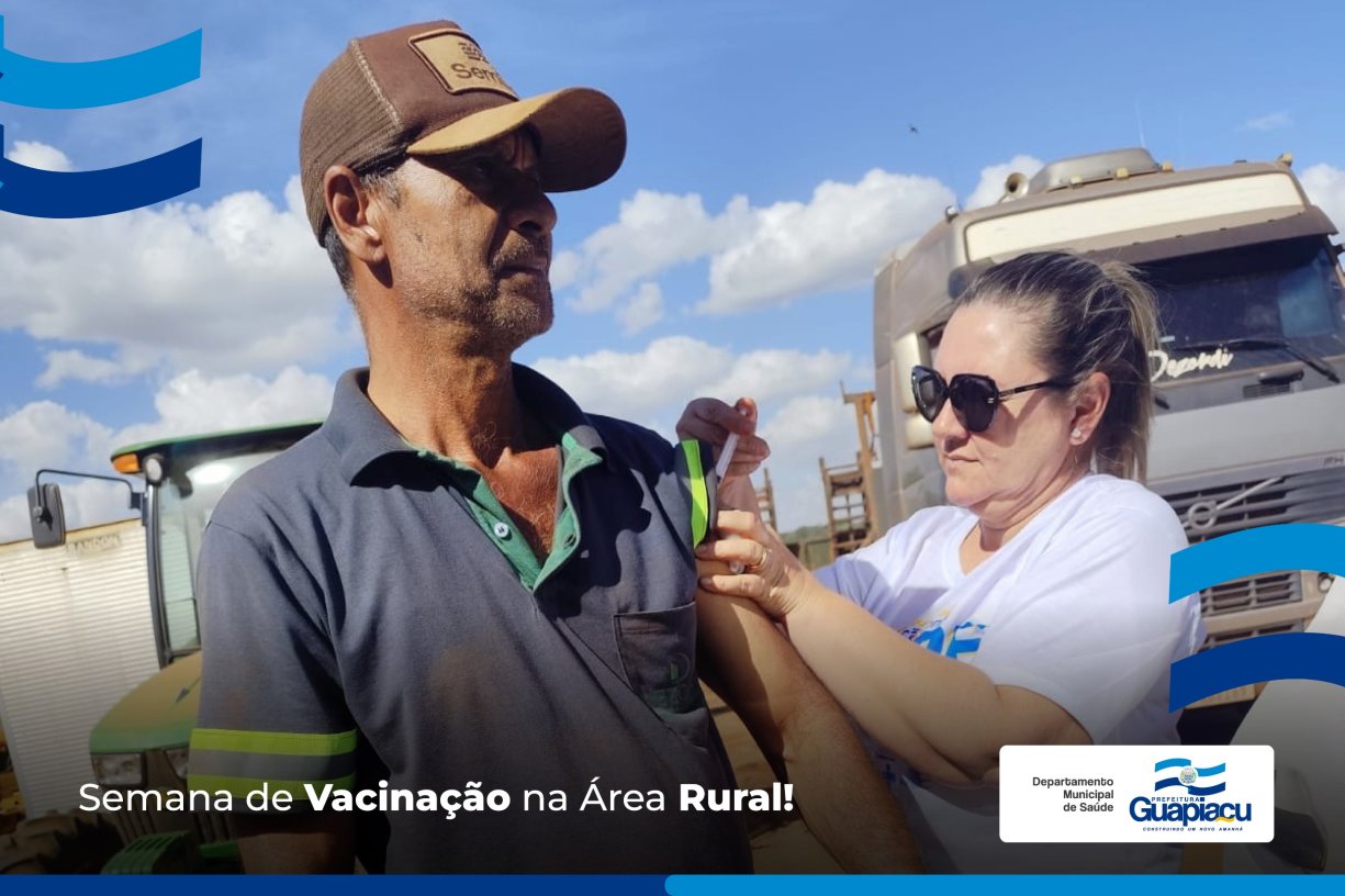  Área rural vacinada!