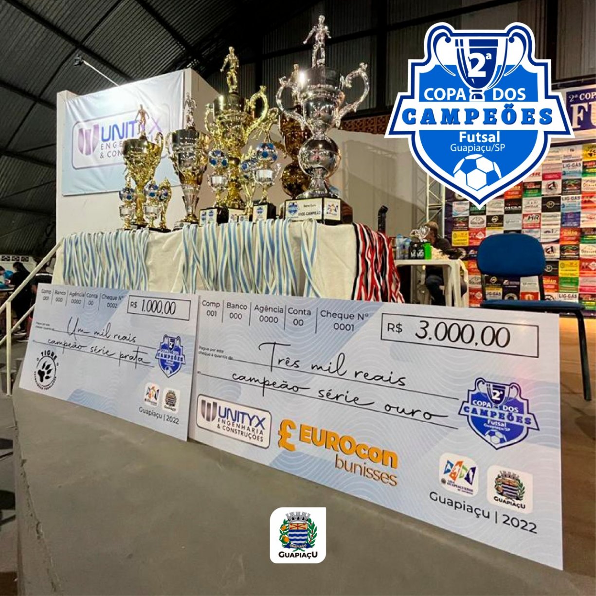 2ª Copa dos Campeões foi encerrada com sucesso!